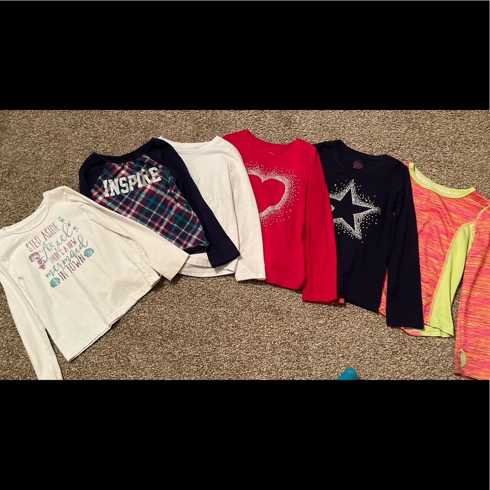 Size 6 girls tops - lot of 6